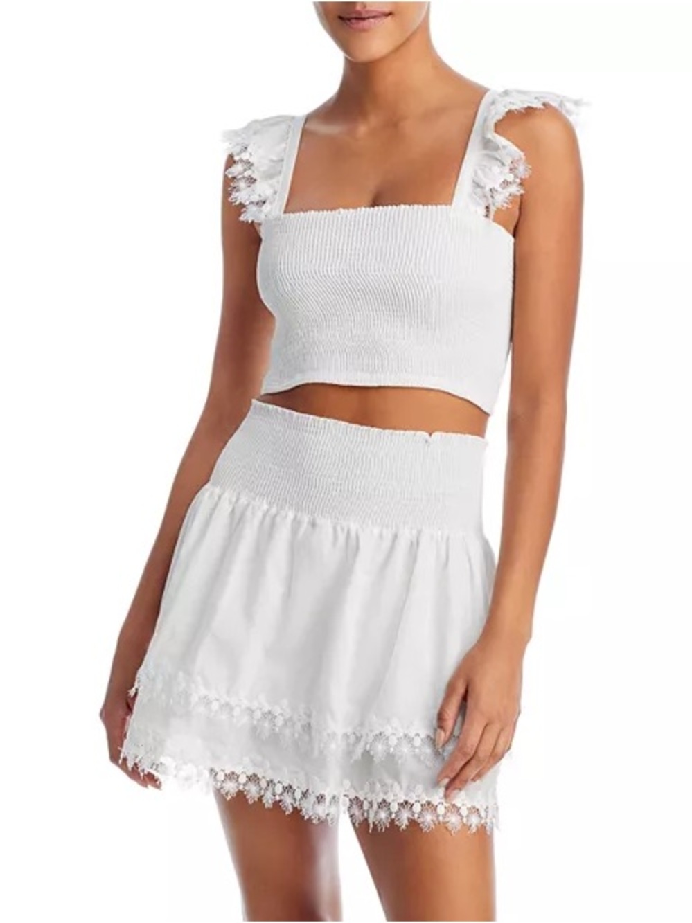 Girls embroidered white set by Peixoto